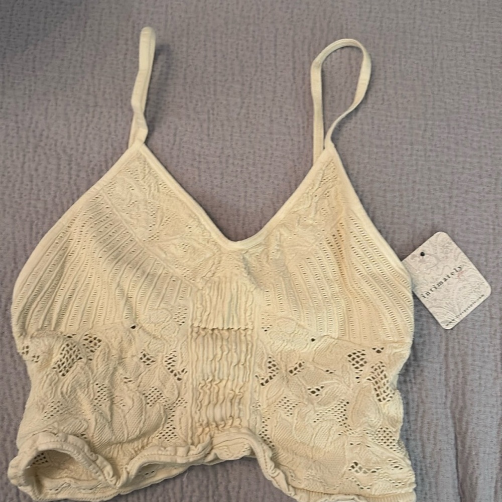 NWT Free People ivory bralette
